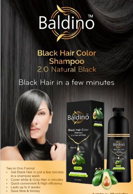 Baldino Black Hair Color Shampoo